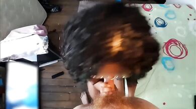 Knock On Door While Fucking Ebony Pawg Art Student With Glasses In Messy Room