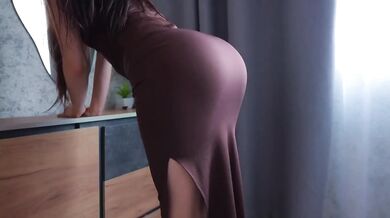 Step Mom Caught Step Son Jerking Off Big Cock and Helps Cum Quick