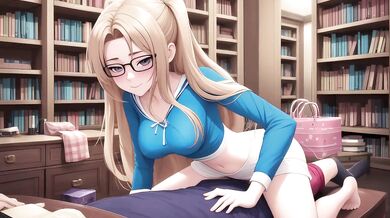 Sloppy Blowjob Destroyed Pussy Licking Librarian Hardcore Cumshot