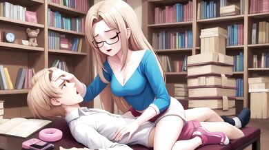 Sloppy Blowjob Destroyed Pussy Licking Librarian Hardcore Cumshot