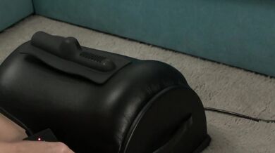 Real Sybian Orgasm Destroyed Her With Gushing Squirt Solo Amateur Verified