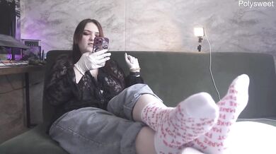 Russian Brunette MILF In Latex Gloves Destroyed Him With Strapon Pegging And Cunnilingus Femdom Amateur Story