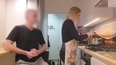 Blond MILF Destroyed He Chose Soup Or Sex At The Counter HD Amateur Verified