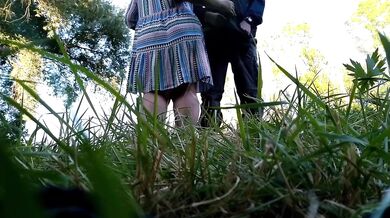 My Chubby BBW Stepmom Let Me Cum Outdoors In Dirty Panties