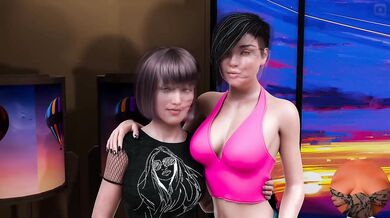 Sunville Gaming Milfs Destroyed Gushing Choked Threesome FFM Slutty Big Ass Hot Kissing Pussy Fingering