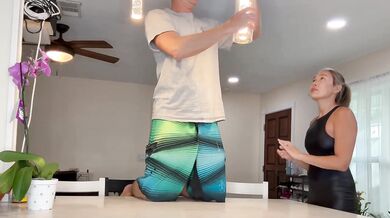 Kitchen Wife Destroyed By Couple Creampie Gushing Blowjob Handjob Mature Asian Homemade Teaser