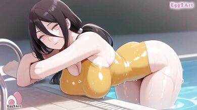 Hanabi Hyuga Swimsuit Big Tits Blowjob Hentai By Egg2Art