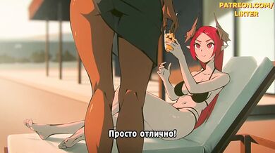 Succubus Girls Summer Play Big Boobs Animated Cartoon Story Destroyed
