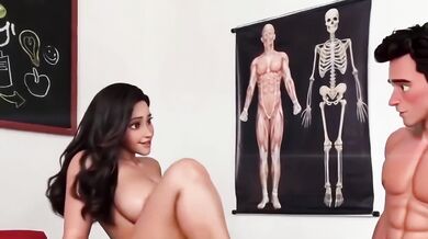 Johnney Destroyed By Professor Michelle In University Sex Animation