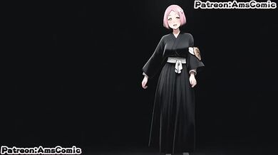 Bleach hentai ams comic Yachiru Kusajishi big tits blow job destroyed gushing cumshot exclusive uncensored