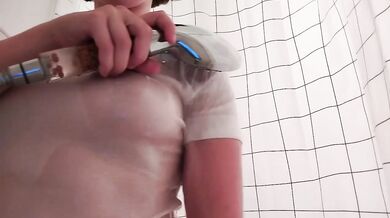 French Brunette Girl Masturbating With Real Female Orgasm Solo