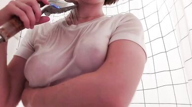 French Brunette Girl Masturbating With Real Female Orgasm Solo