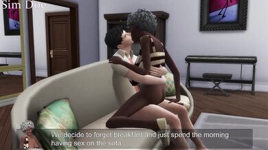 Ebony Gilf Breeding Destroyed By Him In Sims 4 Cartoon