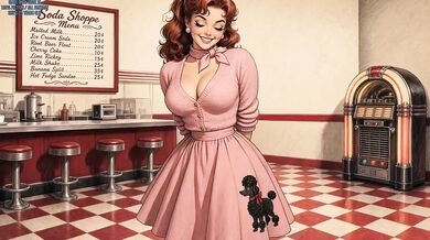 Vintage 50s Pinup Girl Destroyed By AI Grok Horny ASMR Soda Choked