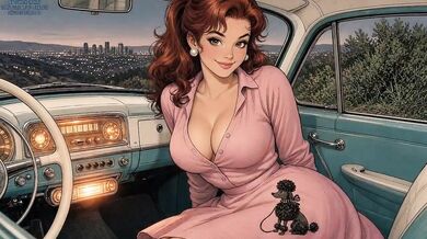 Vintage 50s Pinup Girl Destroyed By AI Grok Horny ASMR Soda Choked