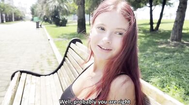 Petite Redhead Cheating Girlfriend Gets Destroyed By Big Dick Stranger For Cash Rough Doggystyle Pov