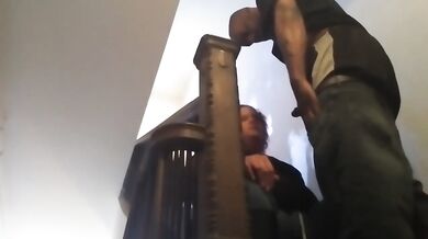 BBC BBW Big Ass Milf Cheating With Neighbor Almost Caught On Stair Well Amateur HD