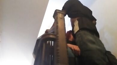 BBC BBW Big Ass Milf Cheating With Neighbor Almost Caught On Stair Well Amateur HD