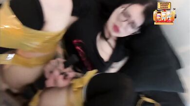 Goth Teen Secured Rough BDSM Bondage Through Her Pleas