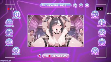 Streamer Girl Bunny Destroyed by BBC Gangbang Creampie Bukkake