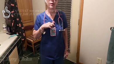 55yo Nurse Stepmom Destroyed Deep Throat Gushing Cum Extraction on 35yo Stepson