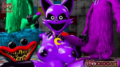 Poppy Playtime 3D Animation Destroyed Tits Job Huggy Wuggy CatNap Big Breast Rough Sex Cumshot