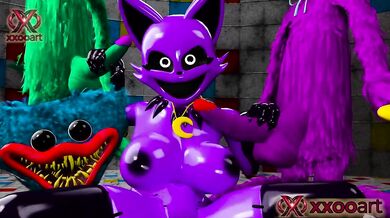 Poppy Playtime 3D Animation Destroyed Tits Job Huggy Wuggy CatNap Big Breast Rough Sex Cumshot