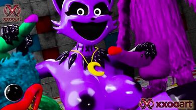 Poppy Playtime 3D Animation Destroyed Tits Job Huggy Wuggy CatNap Big Breast Rough Sex Cumshot