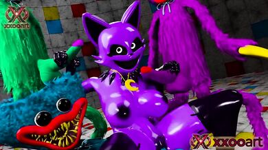 Poppy Playtime 3D Animation Destroyed Tits Job Huggy Wuggy CatNap Big Breast Rough Sex Cumshot