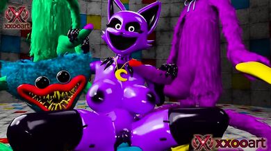 Poppy Playtime 3D Animation Destroyed Tits Job Huggy Wuggy CatNap Big Breast Rough Sex Cumshot