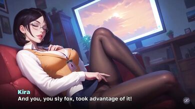 Horny Villa Part 7 Movie Night Boss Fucks Assistant Big Boobs Creampie