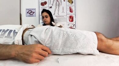 Hot Nurse Handjob Defeated Patient Erection And Gushed Deepthroat