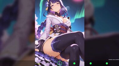 Animated Raiden Shogun Genshin Impact Cock Hero JOI HFO Hentai Cartoon