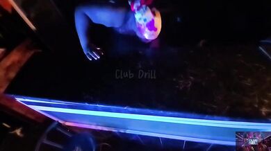 Bartender Destroyed Ebony Patron With Big Black Cock And Gushing Blowjob Backshots For Belated Birthday