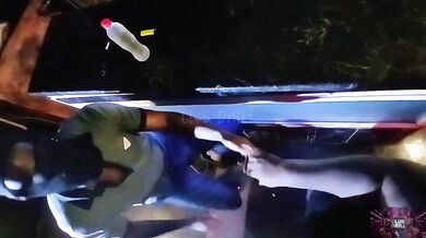 Bartender Destroyed Ebony Patron With Big Black Cock And Gushing Blowjob Backshots For Belated Birthday