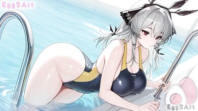 Arknights Weedy Big Tits Swimsuit Blowjob Cumshot Exclusive HD Hentai By Egg2Art