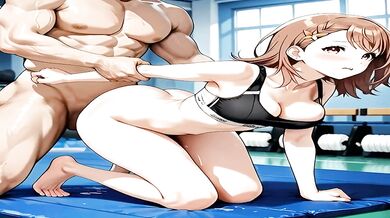 Hanasato Destroyed Gushing Choked At University Gym