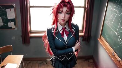 Rias Gremory Redhead Big Tits POV Destroyed And Gushing Choked