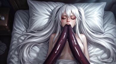 Destroyed By Parasite And Monster Tentacles Gushing Creamy Pussy