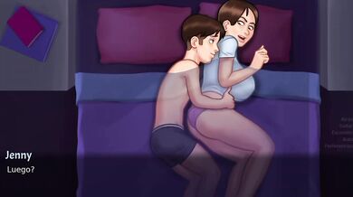 MILF Hentai Bad With Me In LQ Bed Destroyed Gushing Cum Inside Anime Cartoon Gaming
