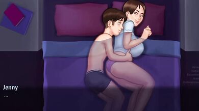MILF Hentai Bad With Me In LQ Bed Destroyed Gushing Cum Inside Anime Cartoon Gaming