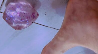 Blonde Femdom Foot Worship Stomp Squishy Cube Toes Gushing