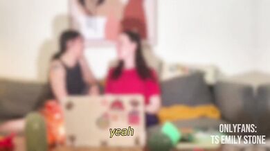 Cheat Wife Seduced By Cute TGirl Top Asian Trans Lesbian Hotwife Big Dick Real Sex