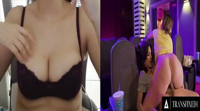 Caught Trans Girl Gushing Deep Throat Sneaky Blowjob MILF Step Fantasy Big Ass