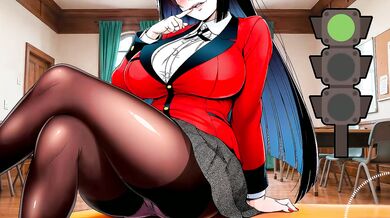 Yumeko From Kakegurui Destroyed By JOI Green Light Red Light Countdown Game Femdom Hentai