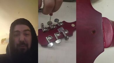 Exclusive HD Porn Verified Amateur Luthier Repairs Broken Guitar