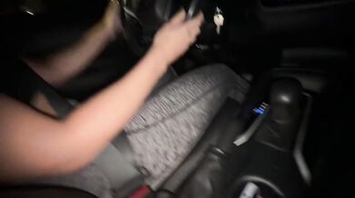 College Ends Risky Car Ride Public Handjob Destroyed