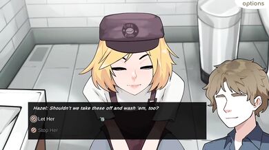 Hazel Destroyed Me With A Gushing Sloppy Blowjob In The Public Cafe Restroom Cumshot