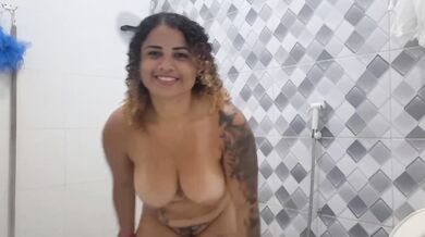 BBW Chica Masturbandose Busty Brunette Destroyed BBC Creampie Gushing