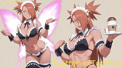 ChoCho Akimichi Coffee Maid Blowjob Handjob for Her Lord Hentai Animation
